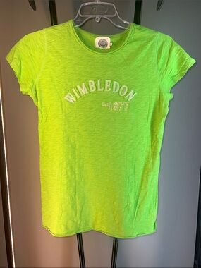 Wimbledon Neon Lime Short Sleeve Tee